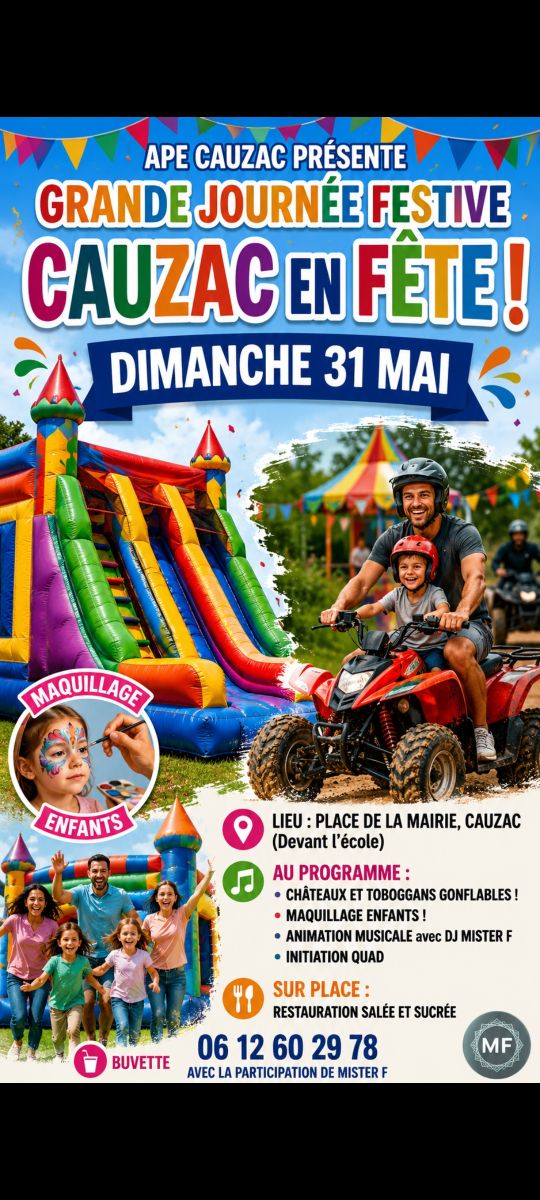 Grande journée festive et familiale à Cauzac