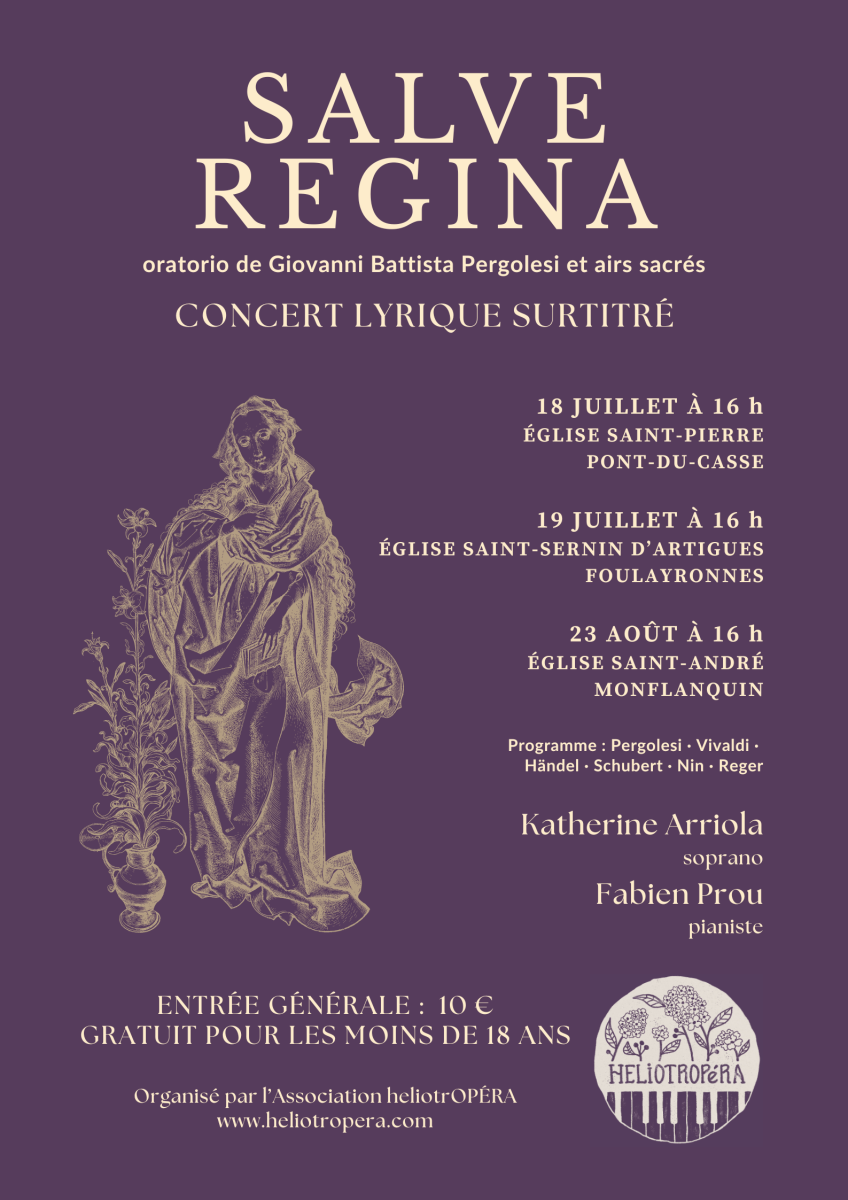 Concert lyrique « Salve Regina », Katherine AR ...
