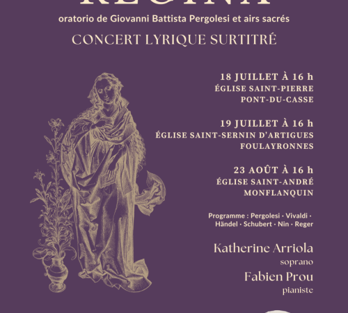 Concert lyrique « Salve Regina », Katherine ARRIOLA et Fabien PROU