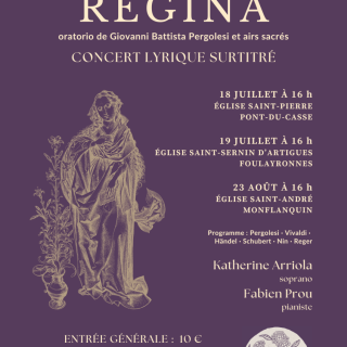Concert lyrique « Salve Regina », Katherine ARRIOLA et Fabien PROU