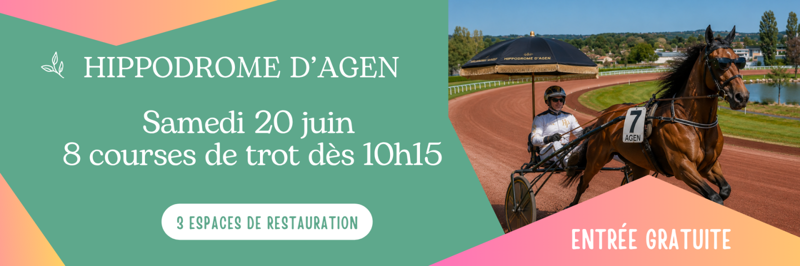 Spectacle de courses hippiques