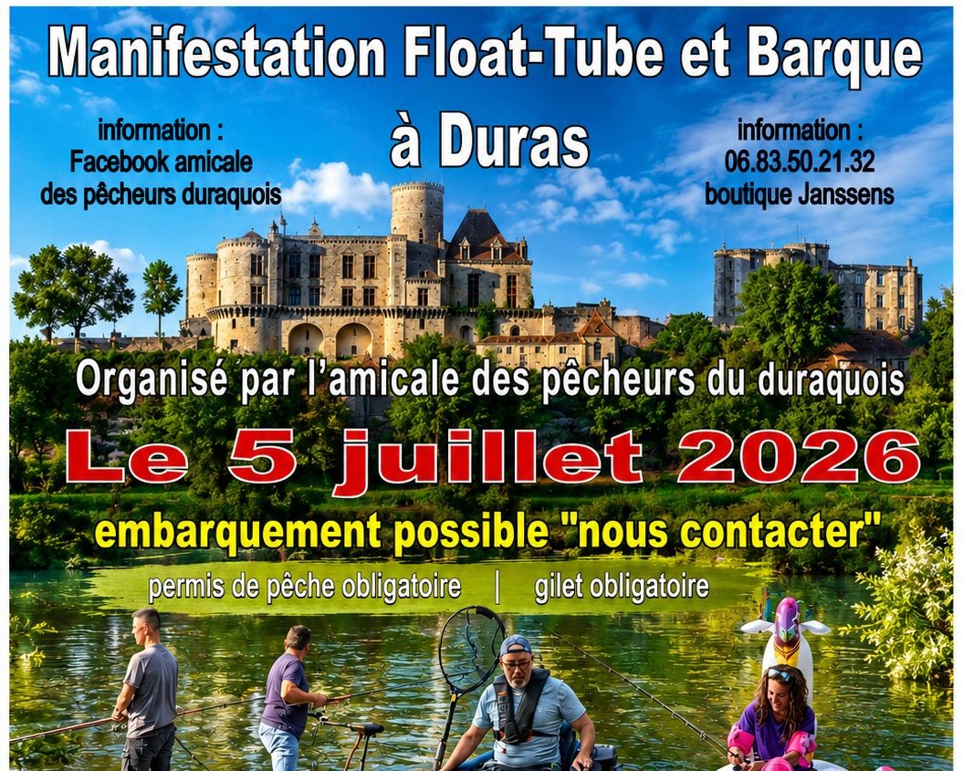 Manifestation Float-tube et Barque à Duras