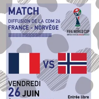Match de la coupe du monde FRANCE NORVEGE