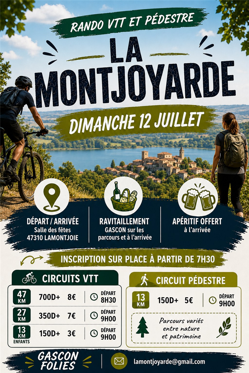 La montjoyarde - Rando VTT et pédestre