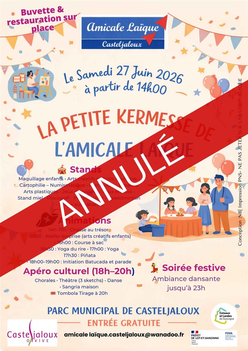 La petite kermesse de l'Amicale Laïque - ANNULÉE
