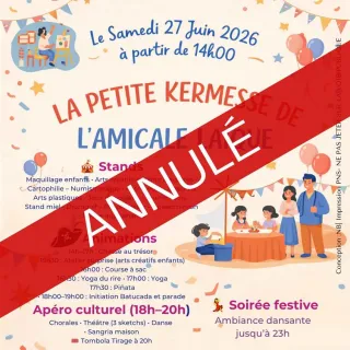 La petite kermesse de l'Amicale Laïque - ANNULÉE