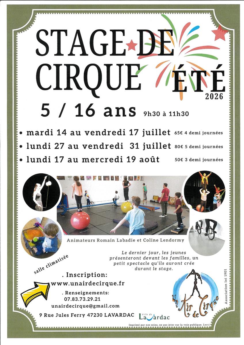 Stage de cirque été 2026 - Crédit: un air de cirque | CC BY-NC-ND 4.0