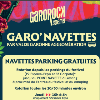 Navettes inter-communes Festival Garorock