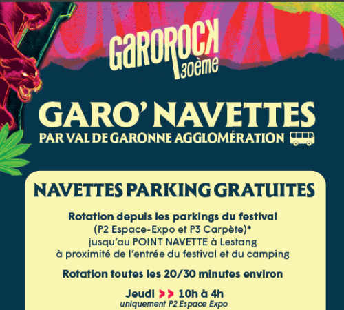 Navettes inter-communes Festival Garorock