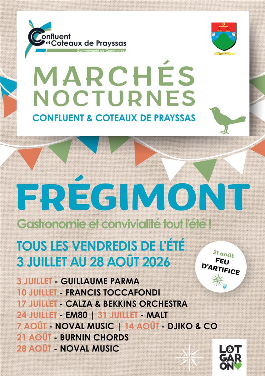Marchés Nocturnes de ... - Crédit: Communauté des Communes d'Aiguillon et des Coteaux de Prayssas | CC BY-NC-ND 4.0