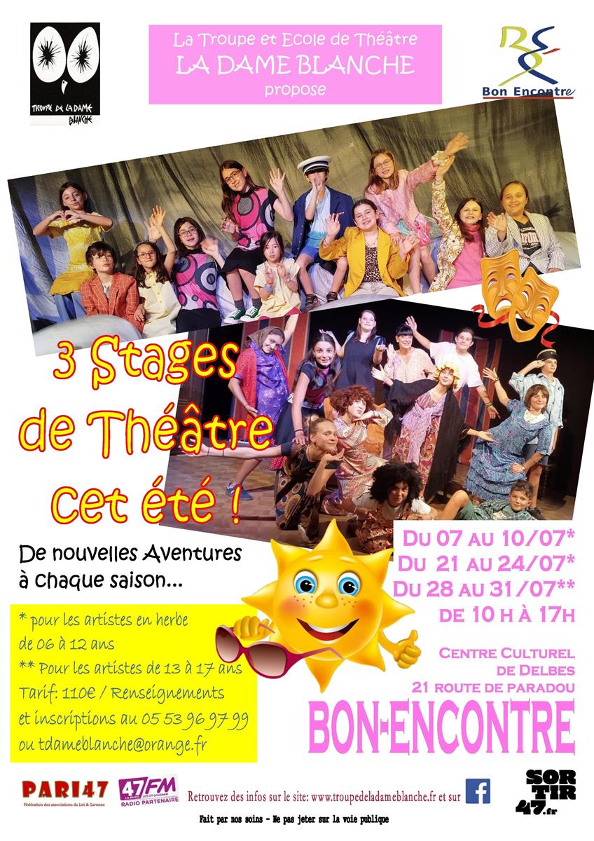 Les Stages de Théâtre d'été de la Troupe de la ...