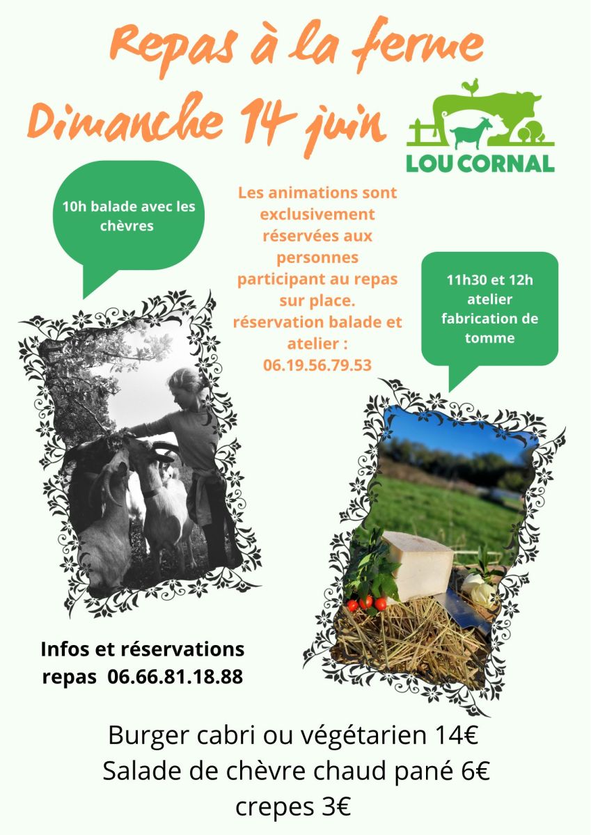 REPAS à LA FEMRE LOU CORNAL ET BALADE AVEC LES ...