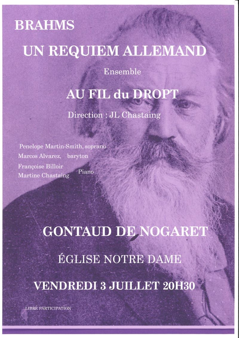 Concert - BRAHMS UN REQUIEM ALLEMAND