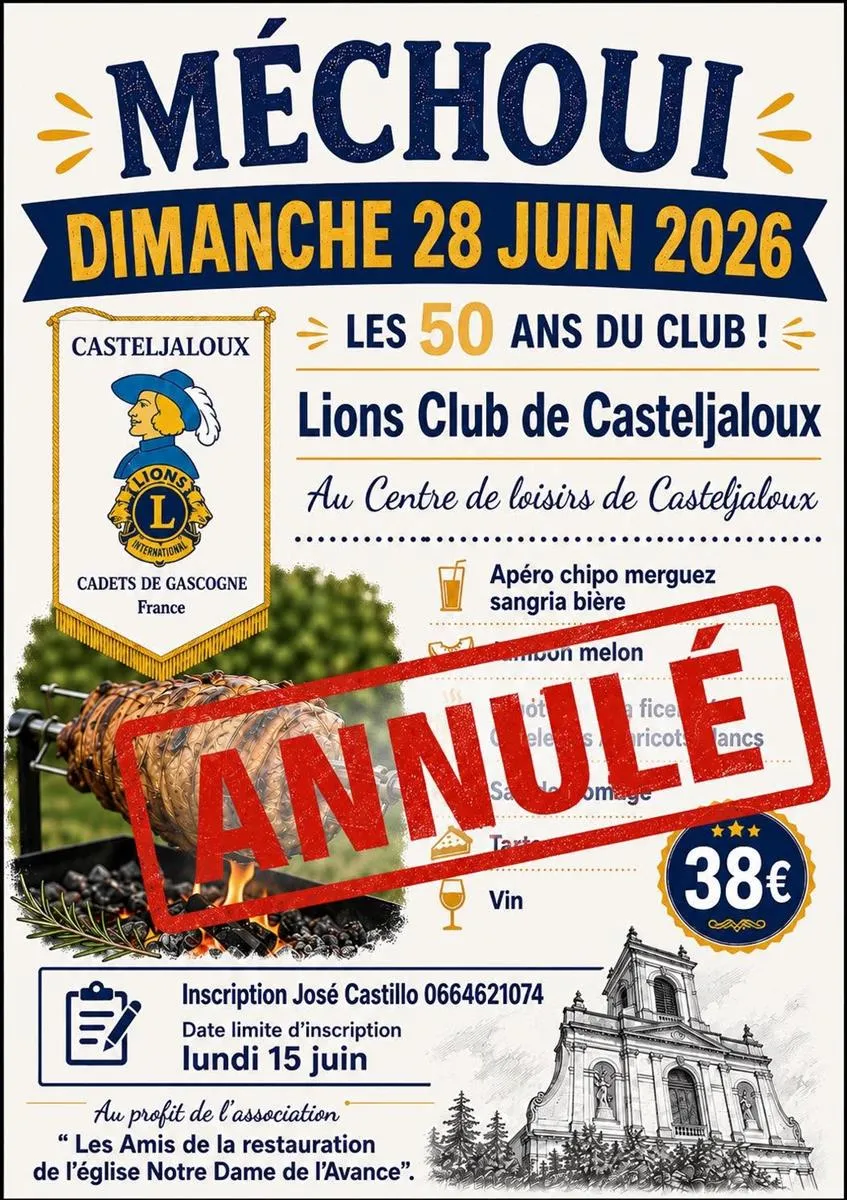 Méchoui - ANNULÉ - Crédit: Lion's club | CC BY-NC-ND 4.0