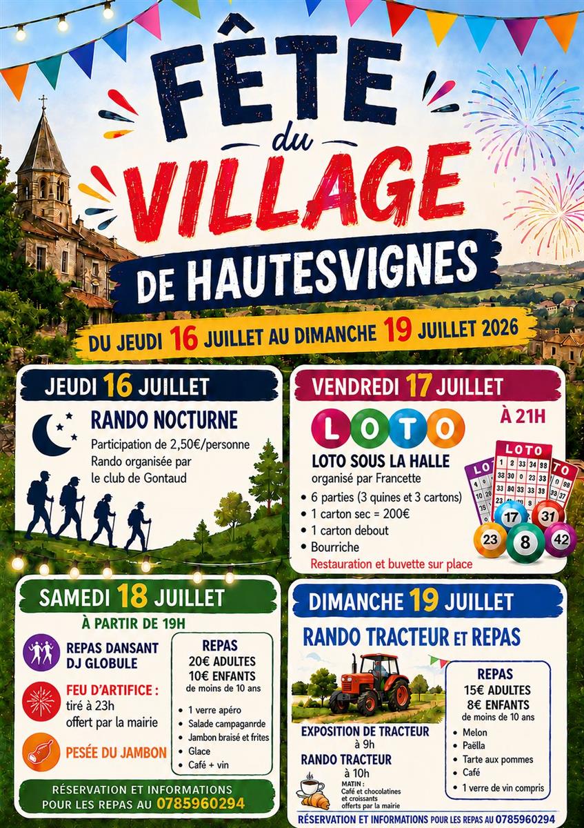 Fête du village de Hautesvignes