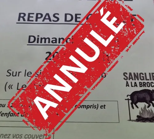 ANNULÉ - Repas de chasse : sanglier à la broche
