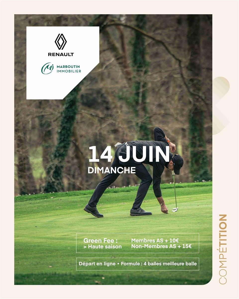 Golf : Compétition Renault et Marboutin Immobilier