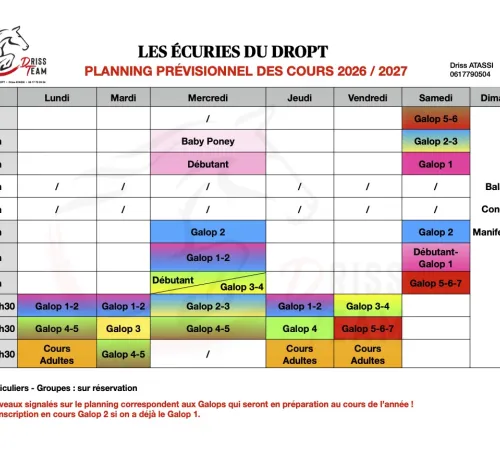 Cours d'équitation aux Ecuries du Dropt