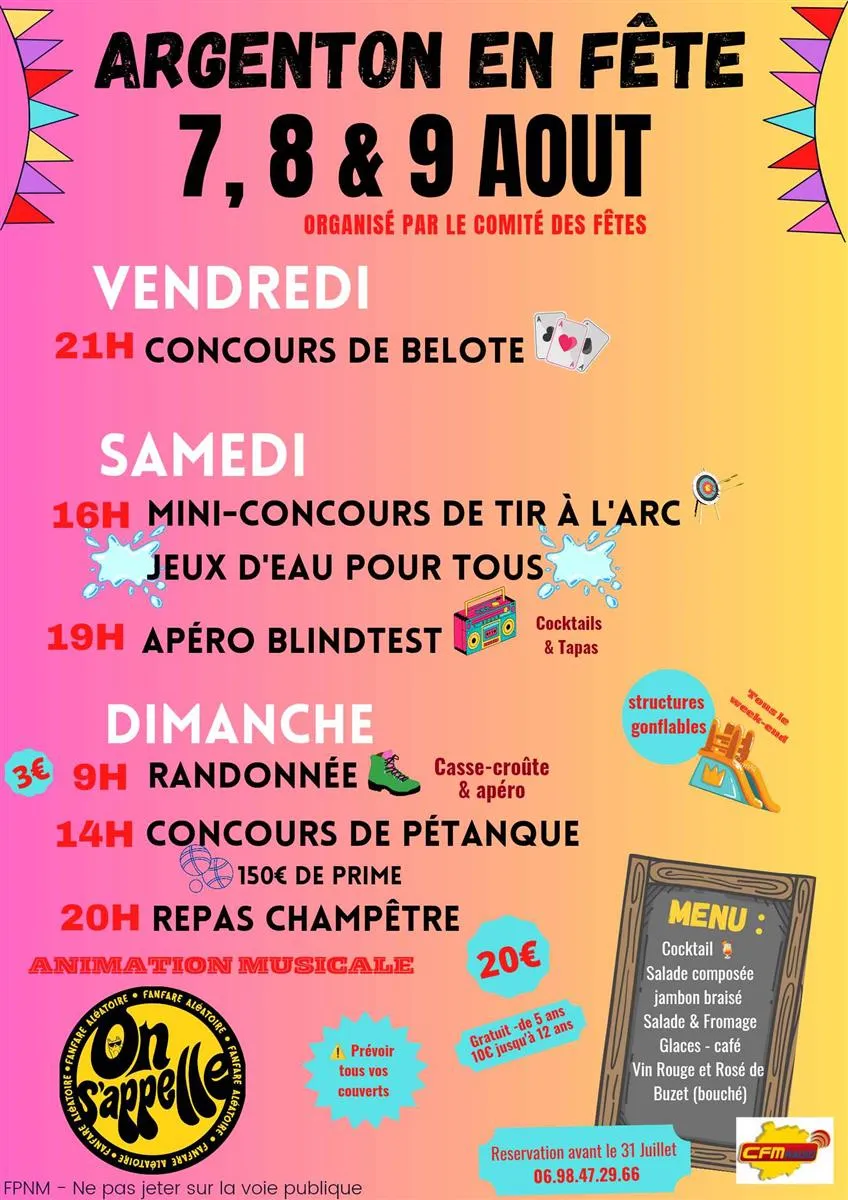 Argenton en fête - Crédit: Comité des fêtes | CC BY-NC-ND 4.0