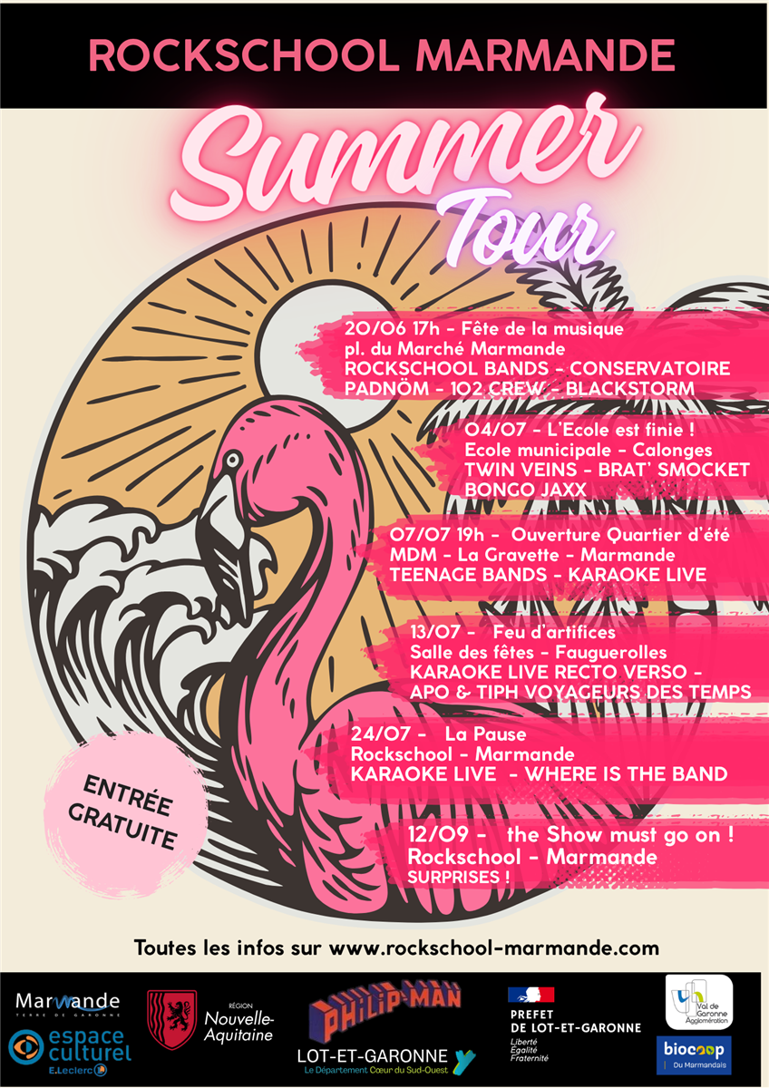 Summer Tour ROCKSCHOOL - Ouverture Quartier d'été
