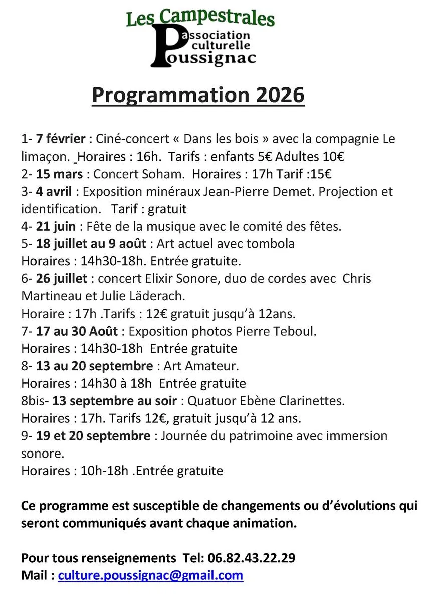 Journées Européennes ... - Crédit: Culture Poussignac | CC BY-NC-ND 4.0