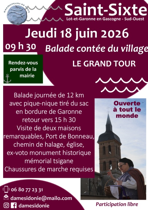 Le grand tour du village de Saint-Sixte - parc ...