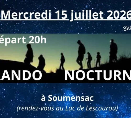 Rando nocturne sur le lac de Lescourou