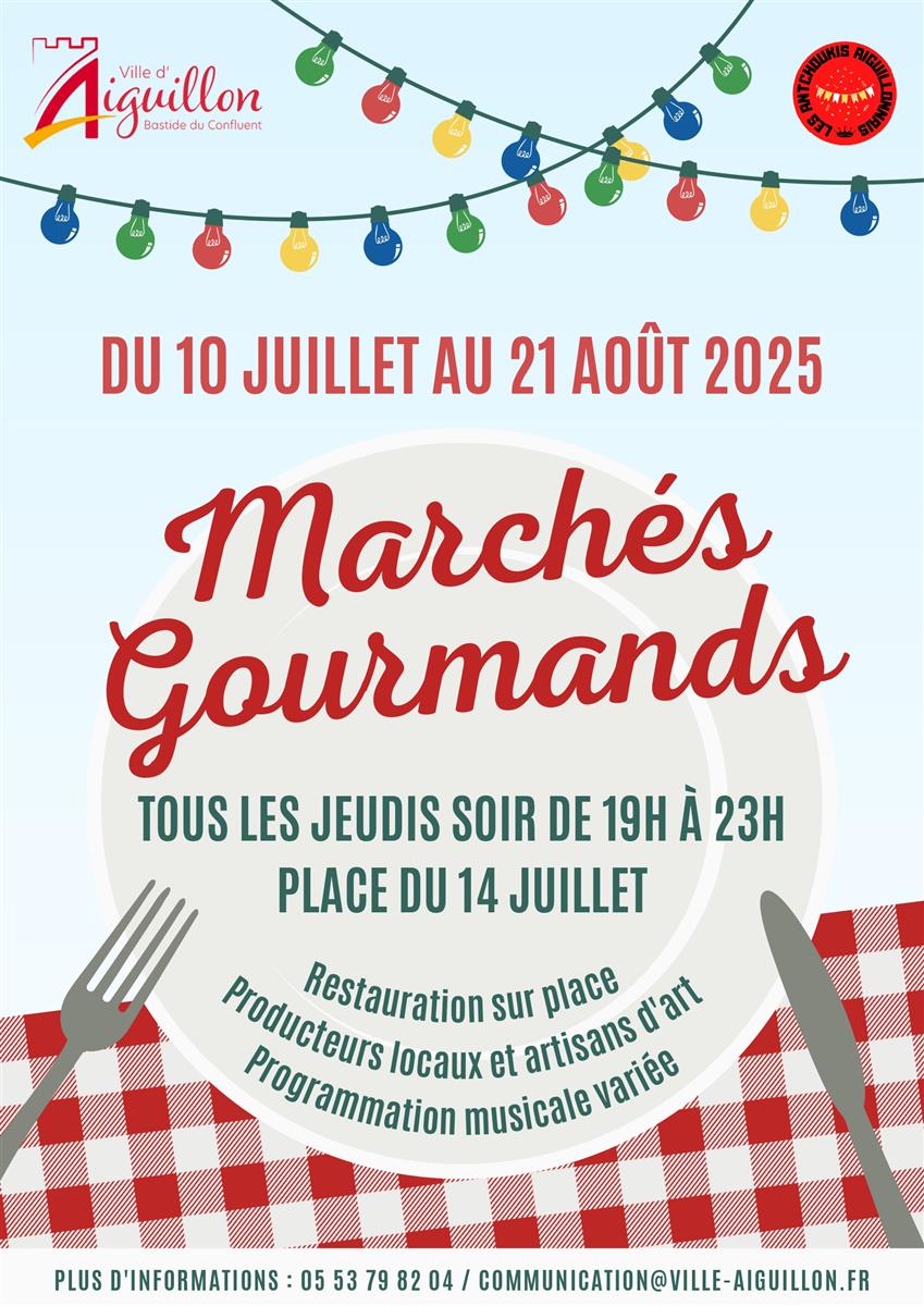Marchés Gourmand - Crédit: Ville d'Aiguillon | CC BY-NC-ND 4.0