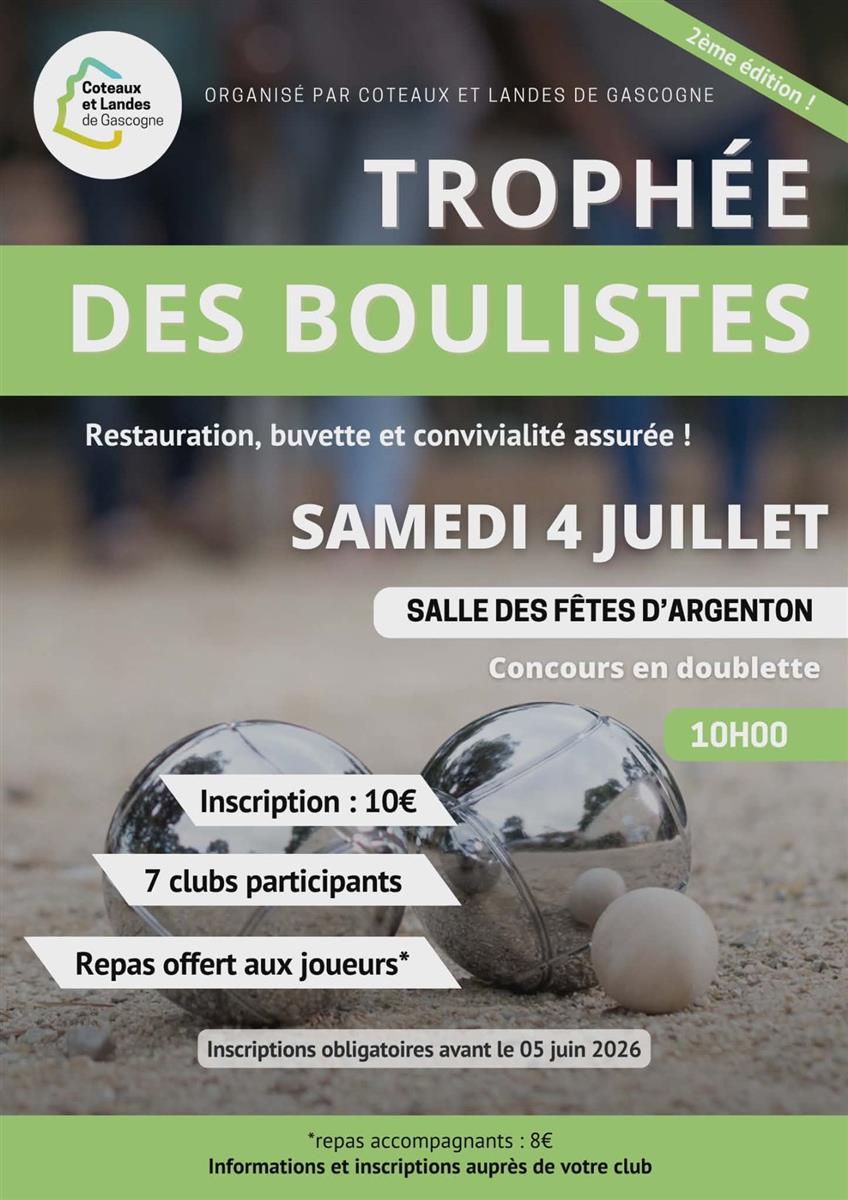 Trophée des boulistes - 2° édition