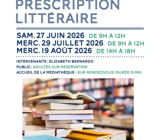 Presscription littéraire à la médiathèque Albert Camus