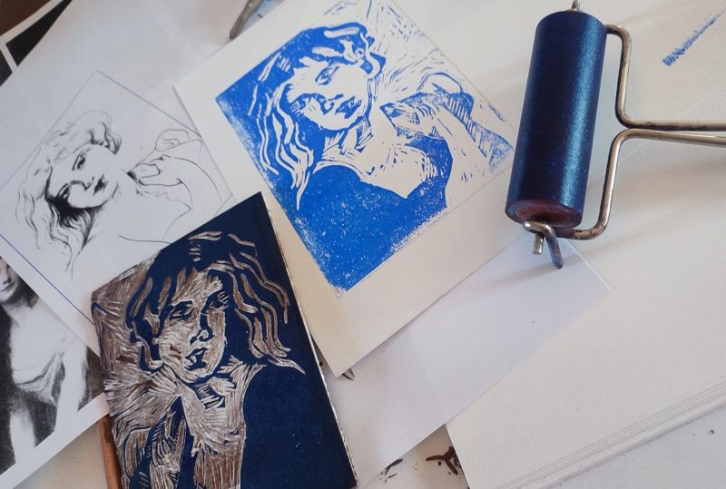 Atelier Jeunes au Musée Marzelles : Linogravur ...