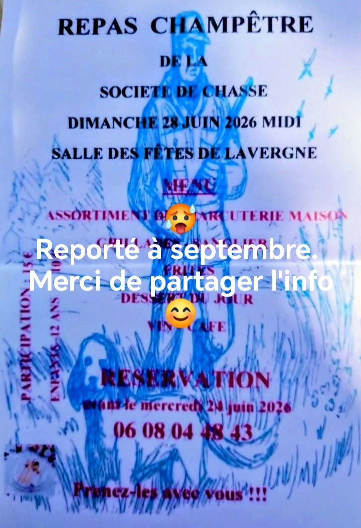 REPORTÉ - Repas champêtre
