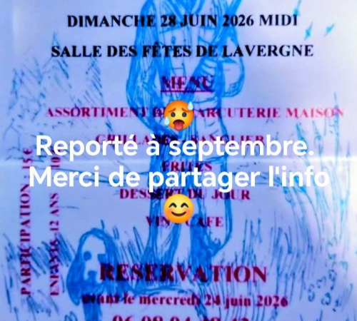 REPORTÉ - Repas champêtre