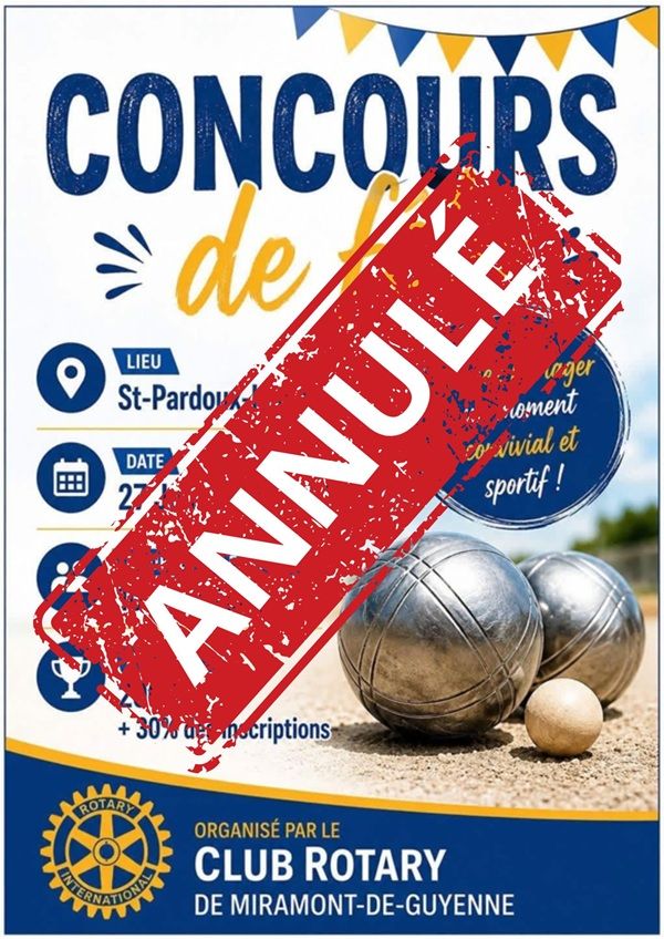 ANNULÉ - Concours de fête - Crédit: ©rotaryclubmiramontais | CC BY-NC-ND 4.0