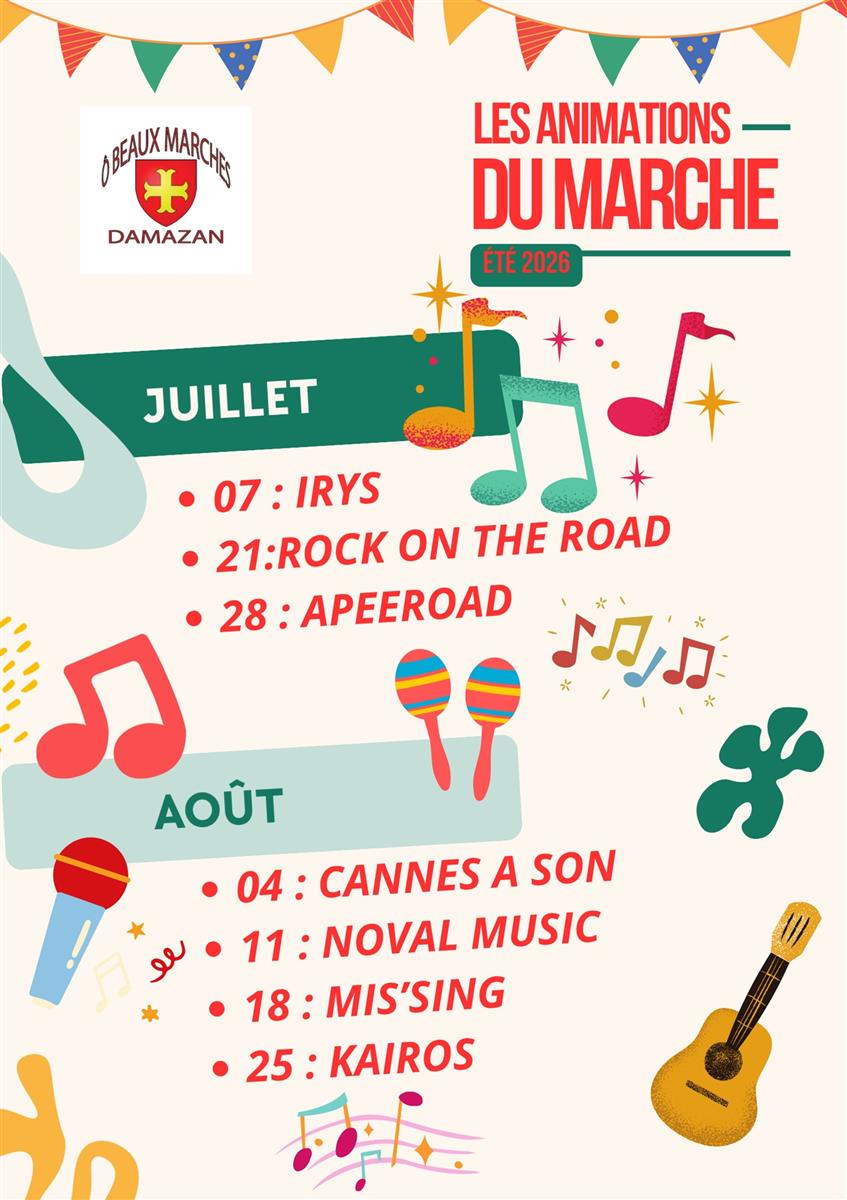 Marchés Nocturnes de ... - Crédit: Mairie Damazan | CC BY-NC-ND 4.0