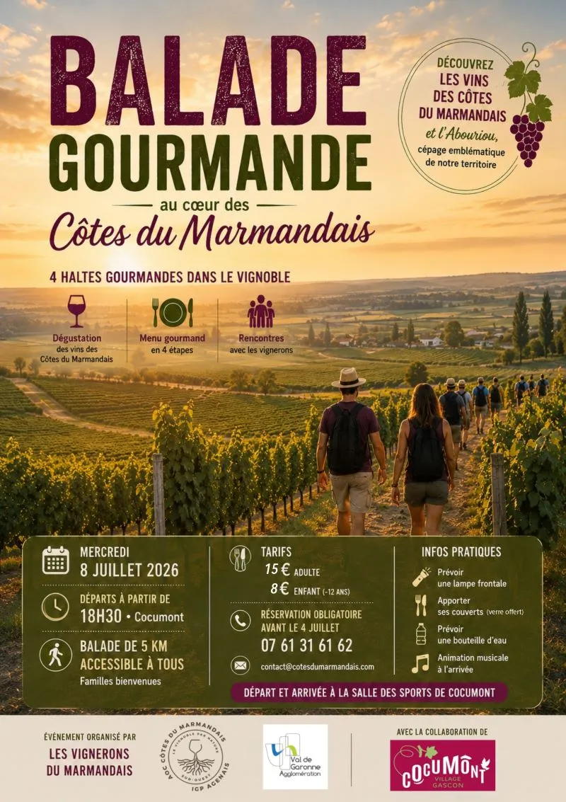 Balade Gourmande - Crédit: les vignerons du marmandais | CC BY-NC-ND 4.0