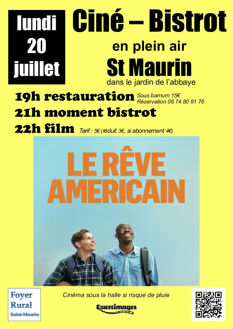 Ciné-bistro gourmand - Crédit: Foyer Rural Saint-Maurin | CC BY-NC-ND 4.0
