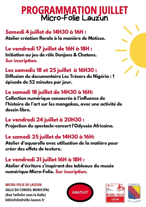 Micro-Folie : Initiat ... - Crédit: ©micro-folie-lauzun | CC BY-NC-ND 4.0