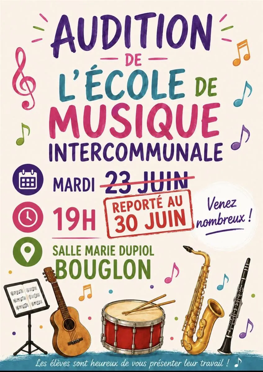 Audition de l'école d ... - Crédit: École de musique | CC BY-NC-ND 4.0