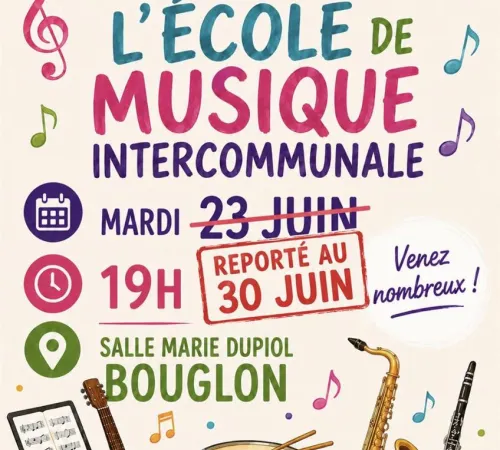 Audition de l'école de musique intercommunale