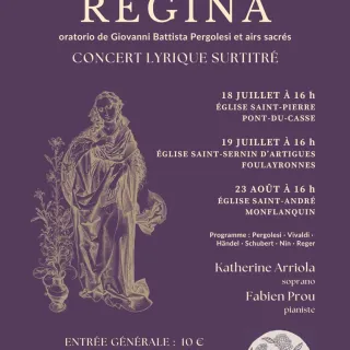 Concert lyrique : Salve Regina par Katherine Arriola et Fabien Prou