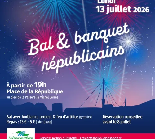 Bal et banquet républicains avec feu d'artifice