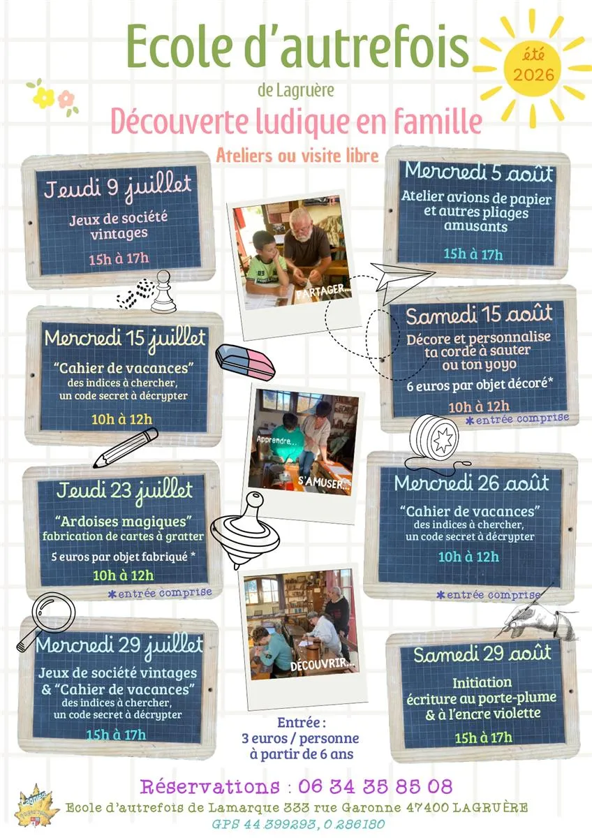 Découverte ludique en ... - Crédit: ecole d autrefois | CC BY-NC-ND 4.0