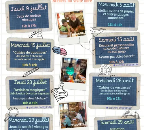 Découverte ludique en famille à l'Ecole d'autrefois