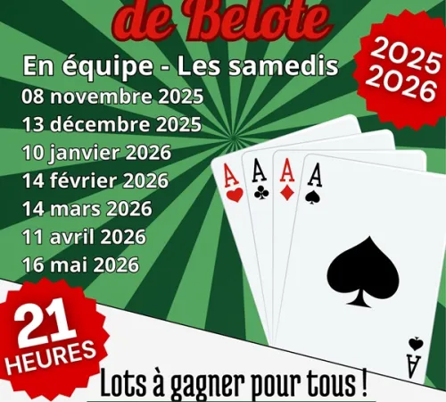 Concours de belote en équipe