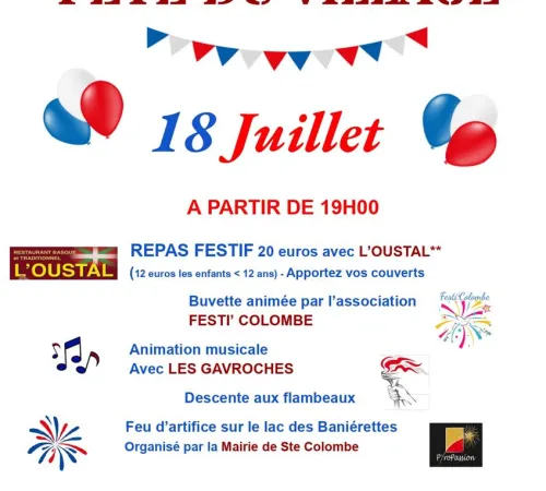 Fête au village de Sainte-Colombe-de-Villeneuve