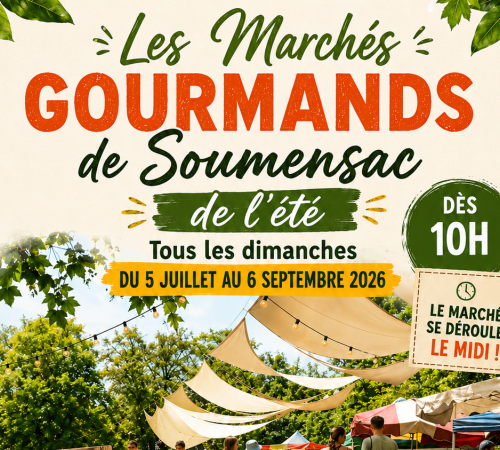 Les Marchés Gourmands de Soumensac de l'été