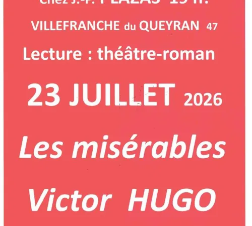 Lecture théâtre-roman : Les Misérables