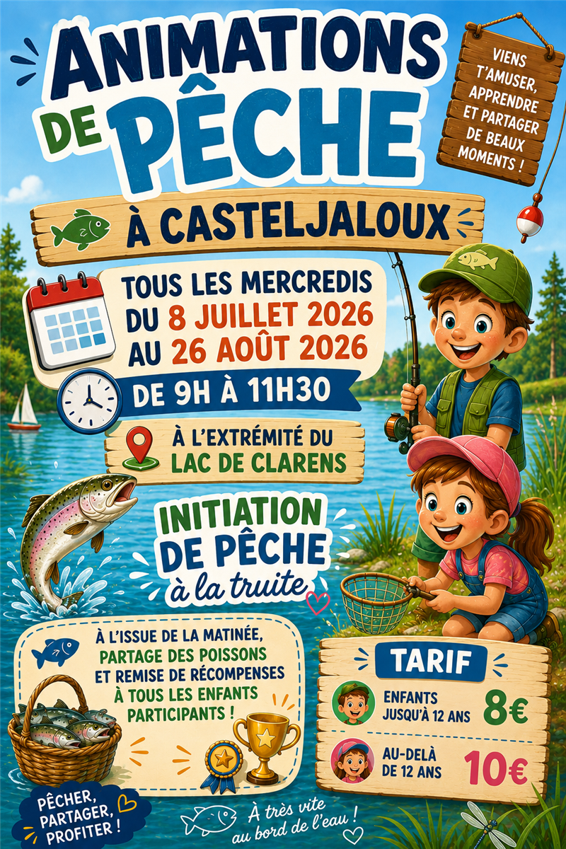 Initiaition de pêche à la truite