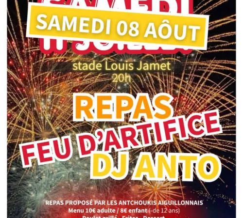 Soirée dansante et feu d'artifice